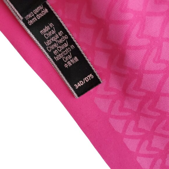 2 Victoria Secret Underwire Smooth Back T-shirt Bras 1 Pink and 1 Red Size 34D - Picture 4 of 14